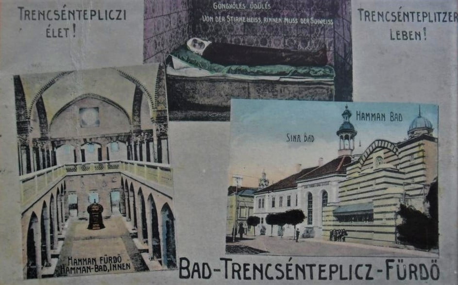Pohľadnica kúpele Trenčianske Teplice Hammam. 